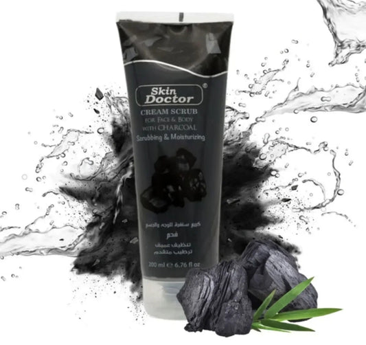 Charcoal Cream Scrub for Men & Women