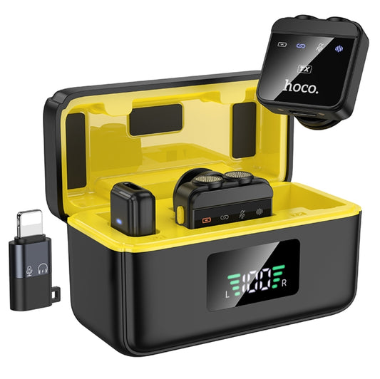 Hoco L17 Digital Wireless Microphone – Portable Clip-On Mic for Recording, Streaming & Live Events